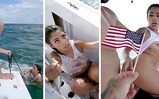 BANGBROS - Cuban Hottie, Vanessa Sky, Gets Rescued At Sea Unconnected with Jmac