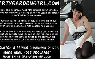 Solatok & Prince Beloved extreme dildos for Dirtygardengirl