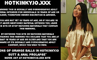Tons of orange boloney there Hotkinkyjo butt & anal prolapse