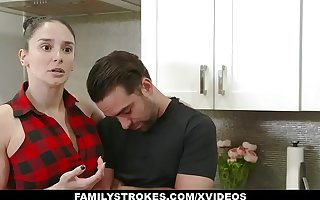 FamilyStrokes - Cute Sis Eats Her Brother's Ass And Rides Him