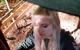 Cute Teen sucks cock in the Forest !