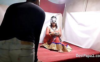 Indian Bhabhi Apropos Usual Outfits Having Rough Hard Risky Sex With The brush Devar